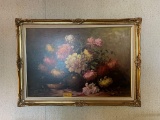 FRAMED PAINTING OF FLOWERS