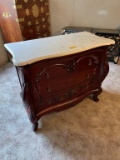 ANTIQUE DRESSER WITH MARBLE TOP