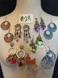 RUSTIC BEADED EARRING LOT