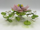 VINTAGE GLASS LOTUS BLOSSOM