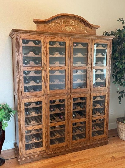 PRIVATE RESERVE WINE STORAGE FOR 96 BOTTLES OF WINE