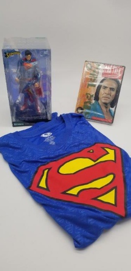 ARTFX+ SUPERMAN BY KOTOBUKIYA, SUPERMAN SHIRT XL & STAR TREK THE ORIGINAL SERIES VOL. 12 EP. 23-24