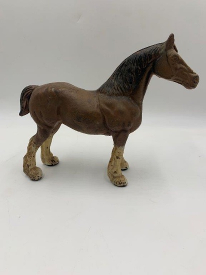 VINTAGE CAST IRON HORSE