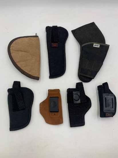 7X ASSORTED GUN HOLSTERS