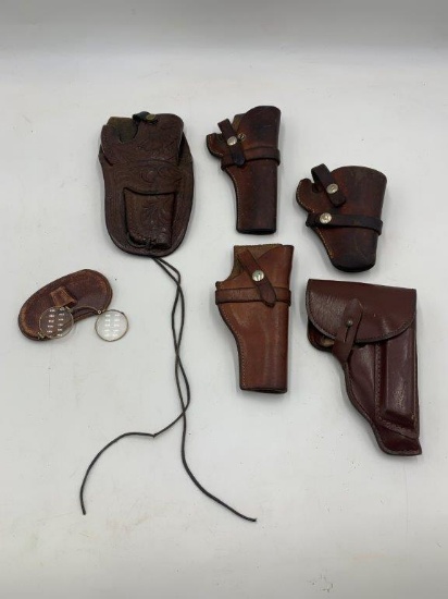 6X LEATHER GUN HOLSTERS