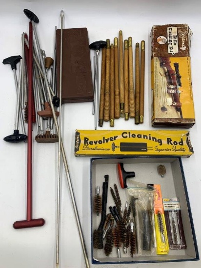 LARGE LOT OF GUN CLEANING ITEMS