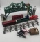 AMERICAN FLYER TRAIN CARS AND VARIOUS TRAIN SET PIECES