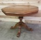 FURNITURE - LARGE TABLE WITH BEAUTIFUL WOOD GRAIN TOP