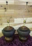 ANTIQUE URN LAMPS