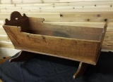 ANTIQUE WOOD CRADLE