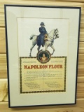 ANTIQUE FRAMED NAPOLEON FLOUR ADVERTISEMENT