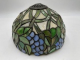STAINED GLASS GRAPE DESIGN LAMP SHADE
