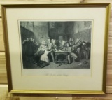 THE JUSTICE OF THE KING FRAMED LITHO