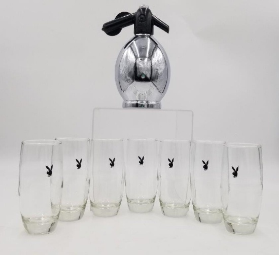 VINTAGE COLLECTIBLES- COLLECTION OF PLAYBOY GLASSES AND MORE.