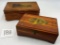 TRINKET BOXES WITH DECOPAGE TOPS