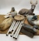 YARD ART COLLECTION WITH PLASTIC DUCK DECOYS
