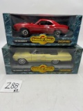 TWO AMERICAN MUSCLE CARS ERTL COLLECTIBLES