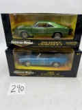 TWO AMERICAN MUSCLE CARS 1969 DODGE CHARGER AND 1969 CAMERO