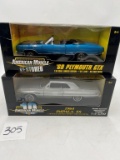 TWO COLLECTIBLE AMERICAN MUSCLE CARS