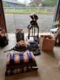 HORSE SADDLE, SADDLE STAND, BLANKETS AND MORE