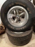 TWO SUPER WIDE GRAND PRIX TIRES