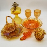 ANTIQUE FENTON AND CARNIVAL GLASS COLLECTION
