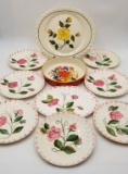 HAND PAINTED FLOWER DISHES