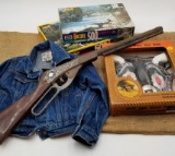 DAISY TOY RIFLE, HOW THE WEST WAS WON HOLSTER SET IN BOX