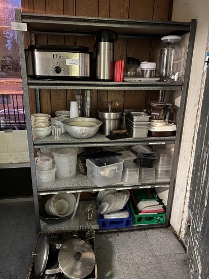 ALL CONTENTS ON THE SHELF FOR SALE IN THIS LOT (SHELF NOT INCLUDED)