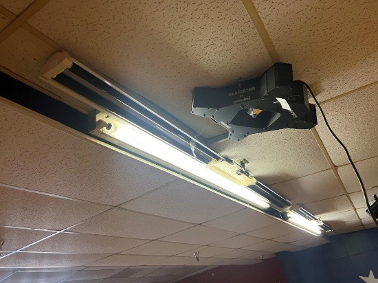 THREE LIGHT FIXTURES WITH BLACK LIGHTS