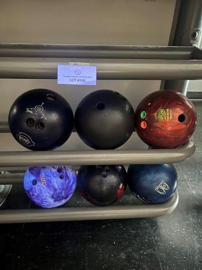 SIX BOWLING BALLS