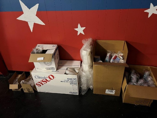 BOXES OF TO-GO SUPPLIES