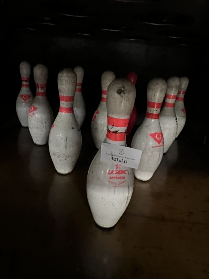 TEN BOWLING BALLS