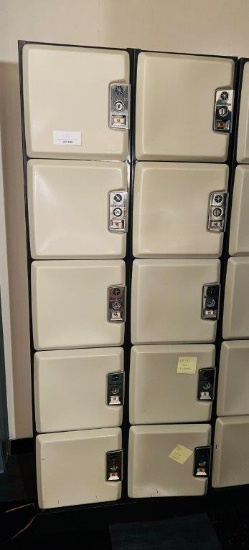 LOCKERS: 10 CUBBIES - PLEASE VIEW EACH LOT FOR CONDITION, OR ATTEND OUR PREVIEW DAY.