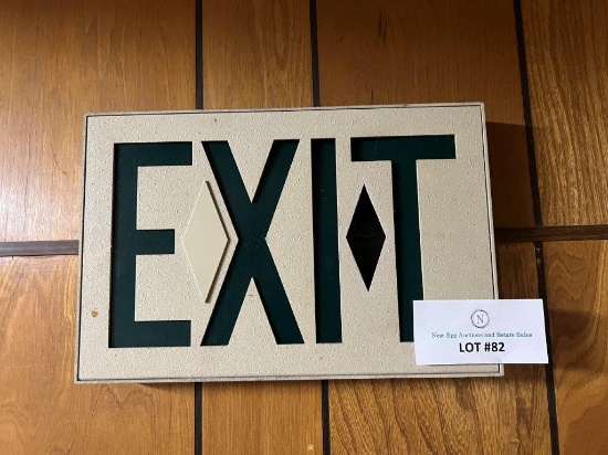 THREE DIFFERENT EXIT SIGNS