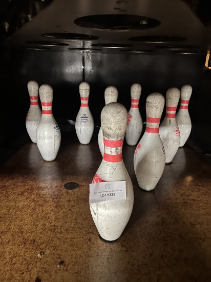 NINE BOWLING PINS