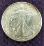 1991 BU SILVER AMERICAN EAGLE.