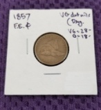 1857 FLYING EAGLE CENT.