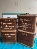 ANTIQUE, VERY OLD, LUGGAGE BOXES