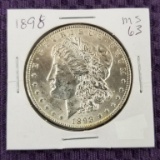 1898 PHIL MORGAN DOLLAR, UNCIRCULATED.