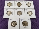 8 CAMEO PROOF ROOSEVELT DIMES.