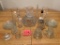 CUT GLASS PITCHER AND DECANTER LOT