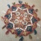 LOVELY 3' ROUND WOOL ACCENT RUG