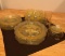 YELLOW DEPRESSION GLASS WITH SERVING PLATES AND MORE