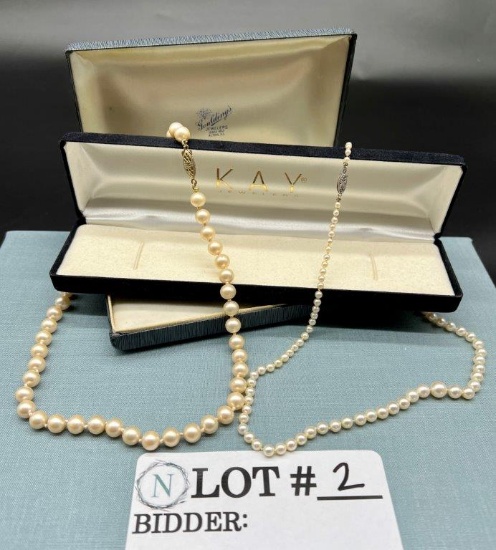 PEARL NECKLACE LOT