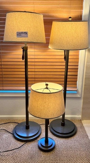 FLOOR AND TABLE LAMP LOT