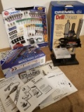 DREMEL SET WITH DRILL PRESS AND ACCESSORIES