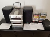 MISSION SPEAKERS AND DENON STEREO LOT