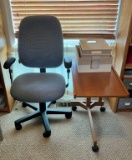 OFFICE CHAIR AND ROLLING TABLE LOT