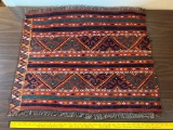 TRIANGLE PATTERN INDIGENOUS MOTIF WOVEN RUG